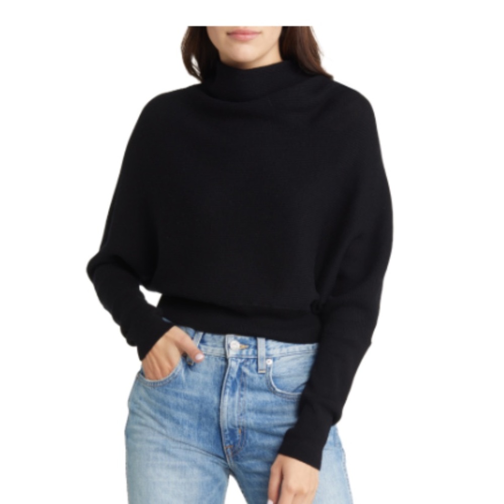 All Saints Ridley Cowl Neck Wool & Cashmere Sweater
